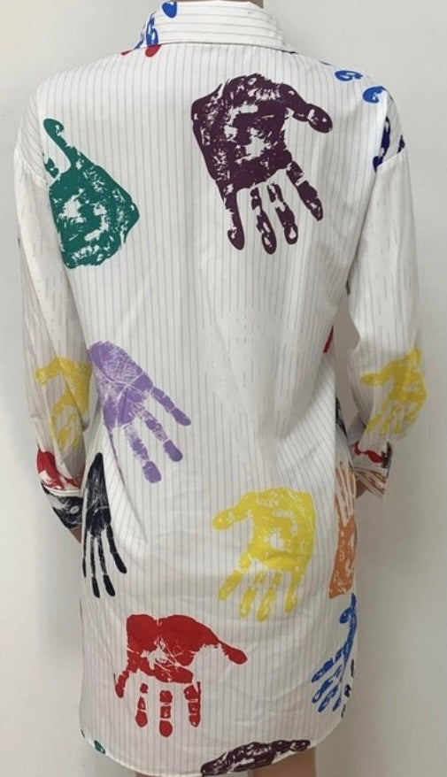 Hand Print Tunic