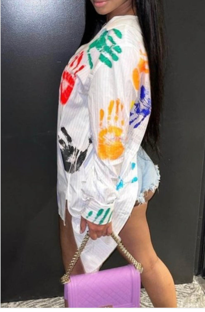 Hand Print Tunic