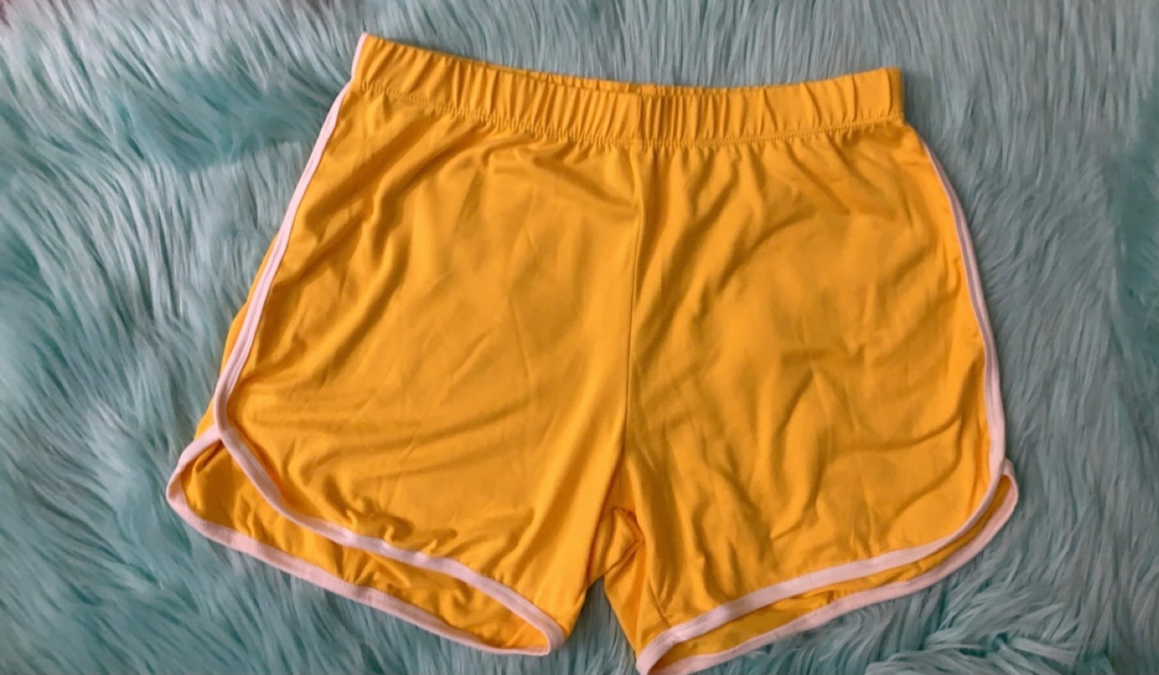 Yellow Track Shorts